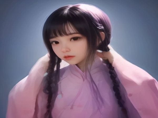 赛璐璐风格二次元涩图，少女在夏日祭摊位前回眸，色彩明快线条清晰